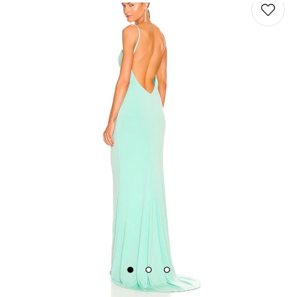 Katie May Los Angeles Great Kate Gown in Supercharged Mint(defects) - Picture 2 of 14